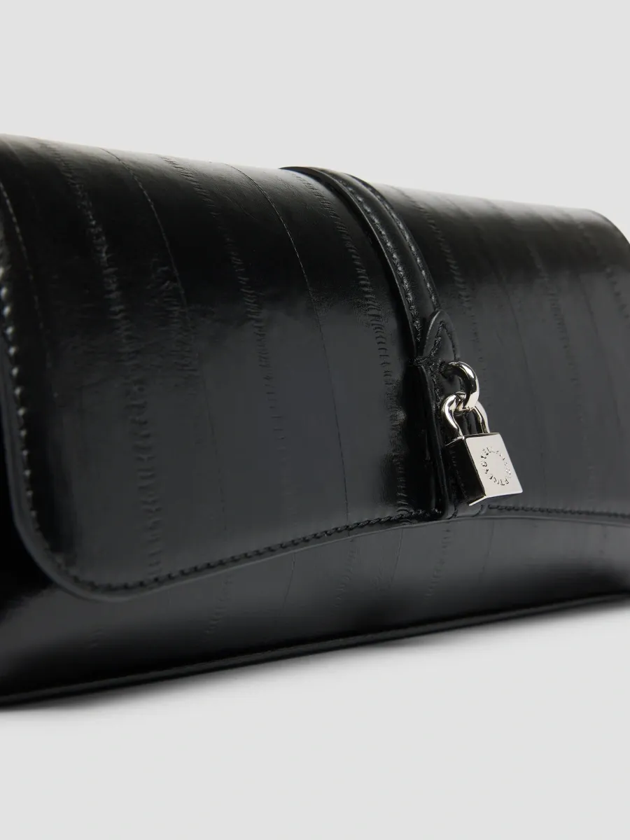 Stella McCartney Women's Ryder Padlock Faux Eel Leather Convertible Pochette | Thumbnail 6 Stella McCartney Women's Ryder Padlock Faux Eel Leather Convertible Pochette | Thumbnail 6