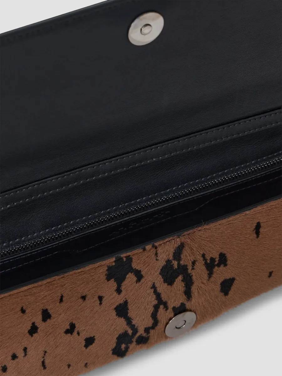 Akris Women's Anouk Apaloosa-Print Calf Hair & Leather Clutch - Appaloose Spotted | Thumbnail 4 Akris Women's Anouk Apaloosa-Print Calf Hair & Leather Clutch - Appaloose Spotted | Thumbnail 4
