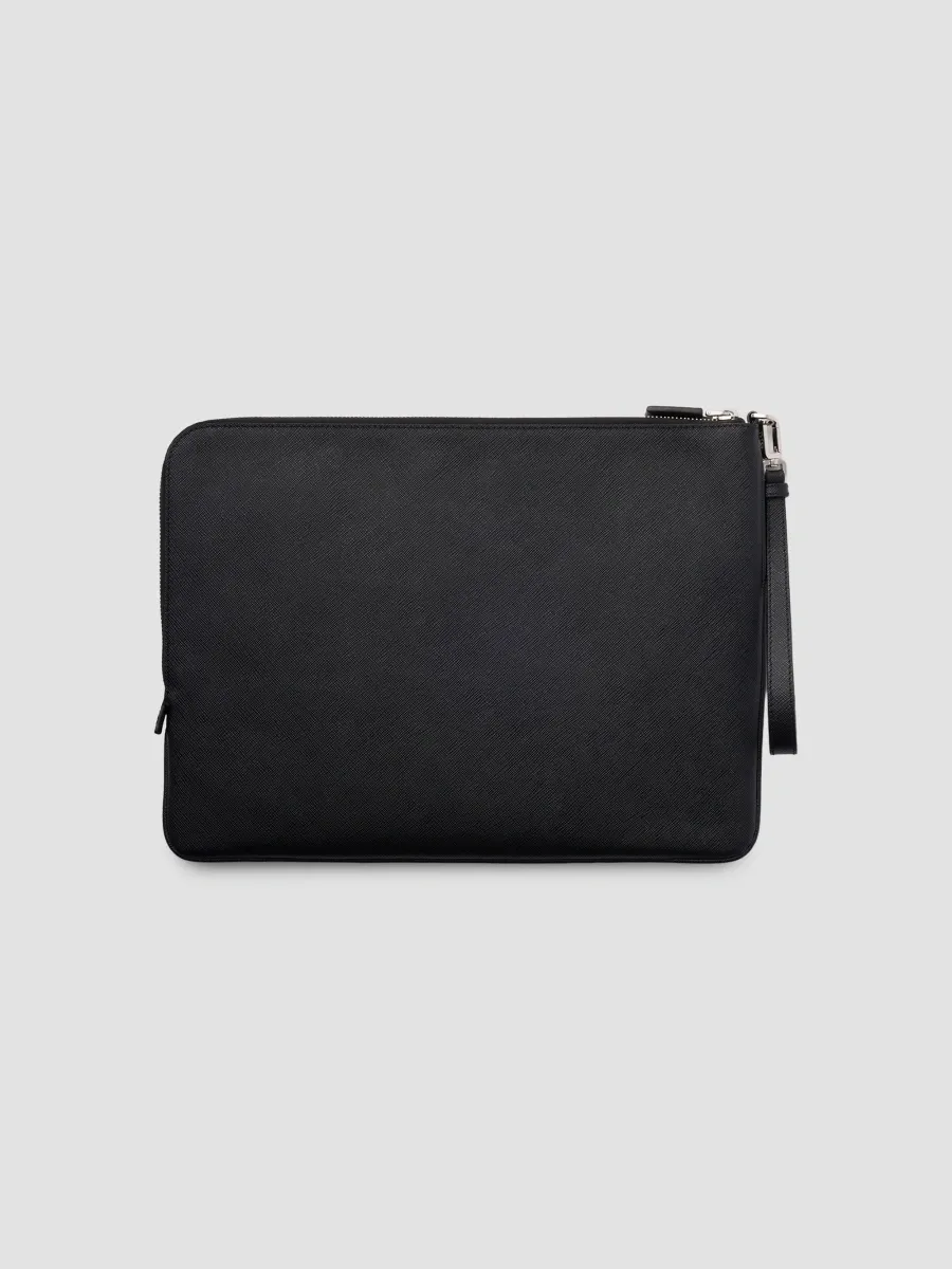 Prada Women's Saffiano Leather Pouch | Thumbnail 3 Prada Women's Saffiano Leather Pouch | Thumbnail 3
