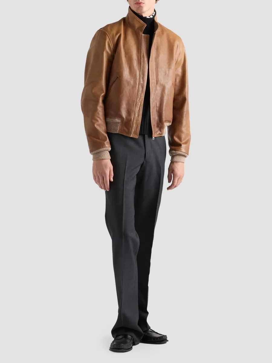 Prada Men's Leather Jacket | Thumbnail 2 Prada Men's Leather Jacket | Thumbnail 2