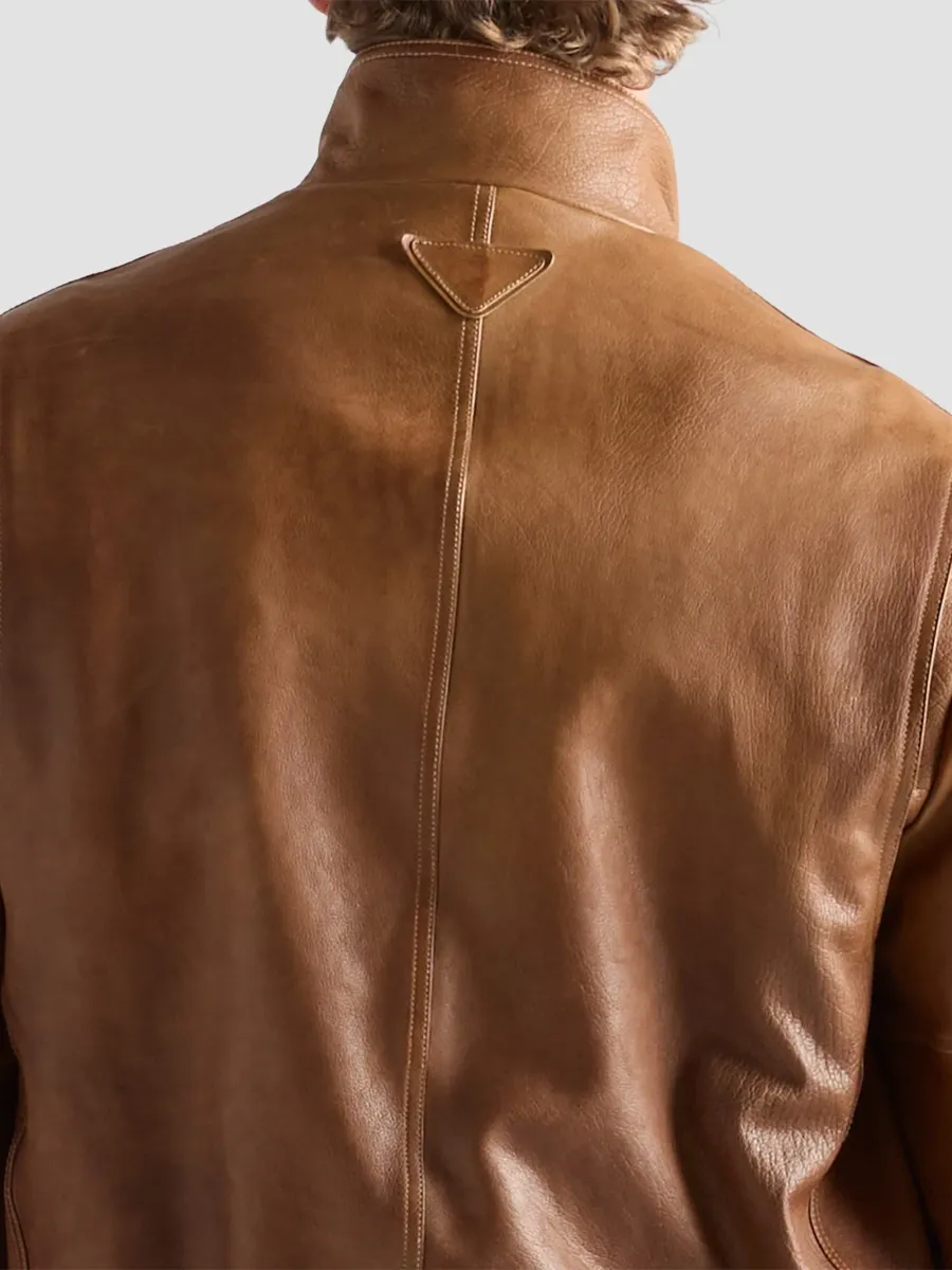 Prada Men's Leather Jacket | Thumbnail 6 Prada Men's Leather Jacket | Thumbnail 6