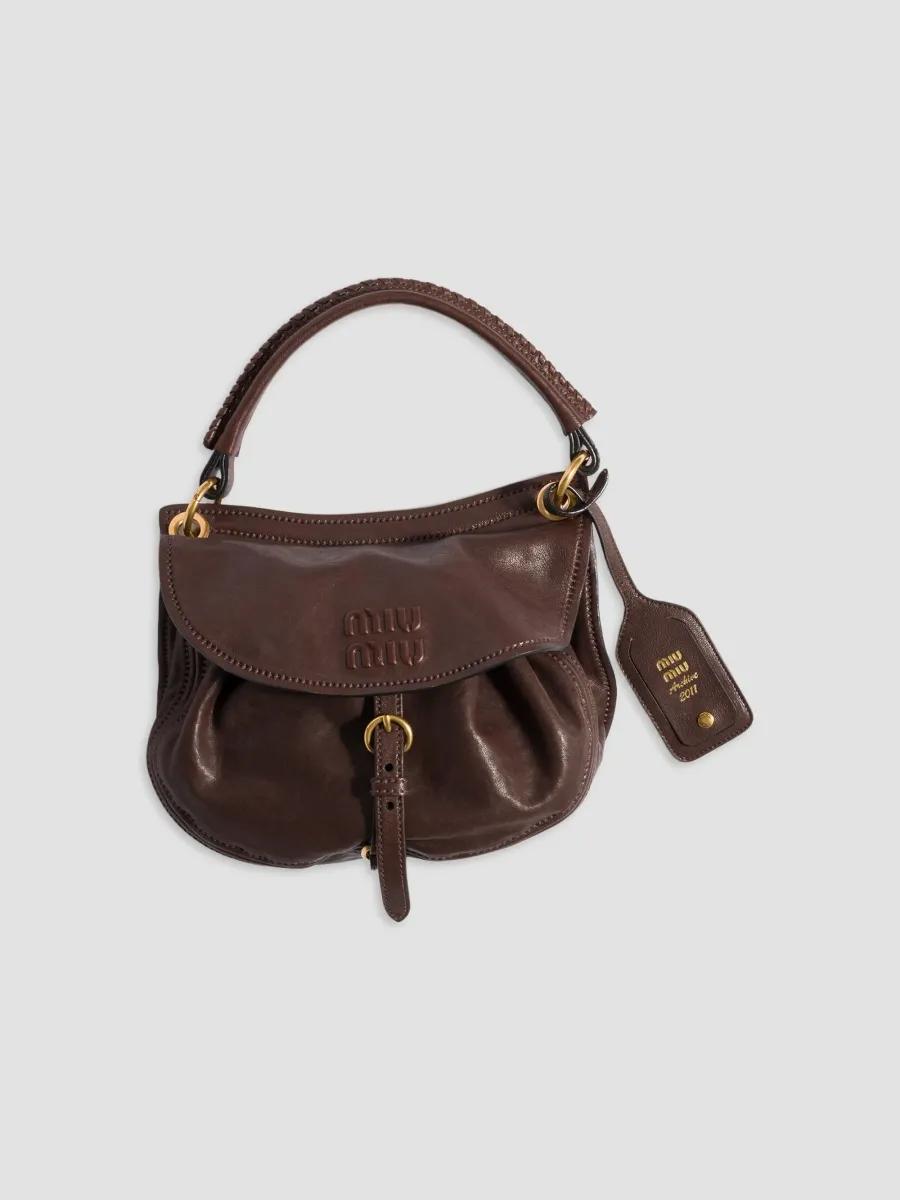 Miu Miu Women's Rendez-vous Nappa Leather Crossbody Bag | Thumbnail 5 Miu Miu Women's Rendez-vous Nappa Leather Crossbody Bag | Thumbnail 5