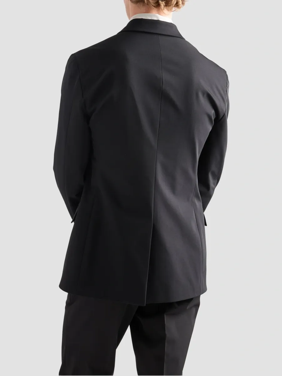 Prada Men's Single-Breasted Stretch Technical Fabric Jacket | Thumbnail 4