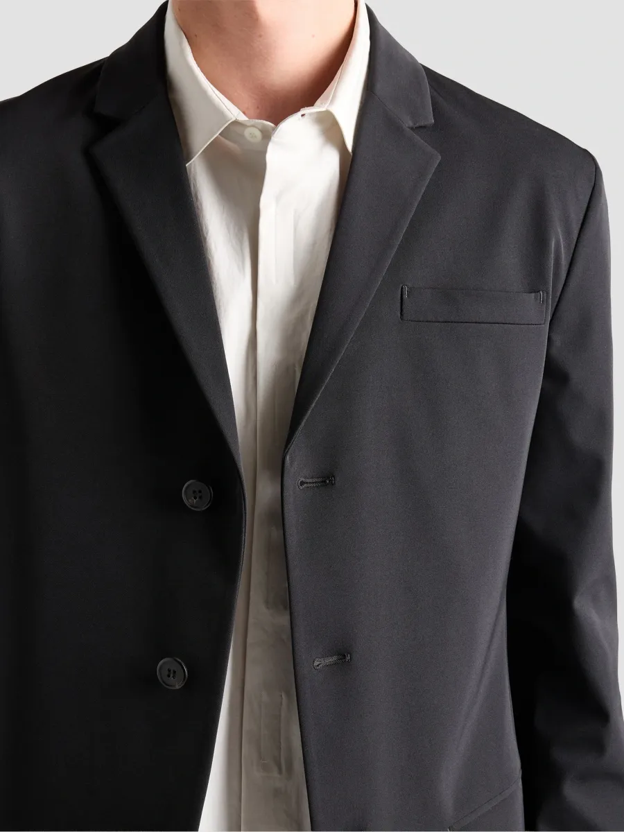 Prada Men's Single-Breasted Stretch Technical Fabric Jacket | Thumbnail 5
