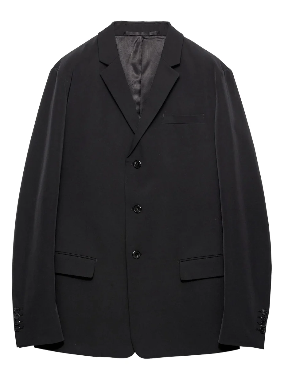 Prada Men's Single-Breasted Stretch Technical Fabric Jacket