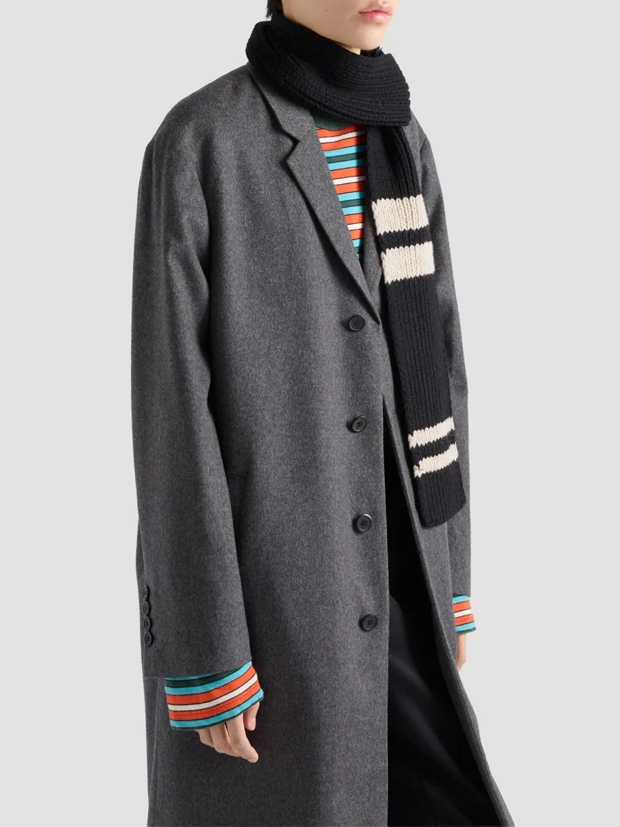 Prada Men's Single-Breasted Cashmere Coat | Thumbnail 4 Prada Men's Single-Breasted Cashmere Coat | Thumbnail 4