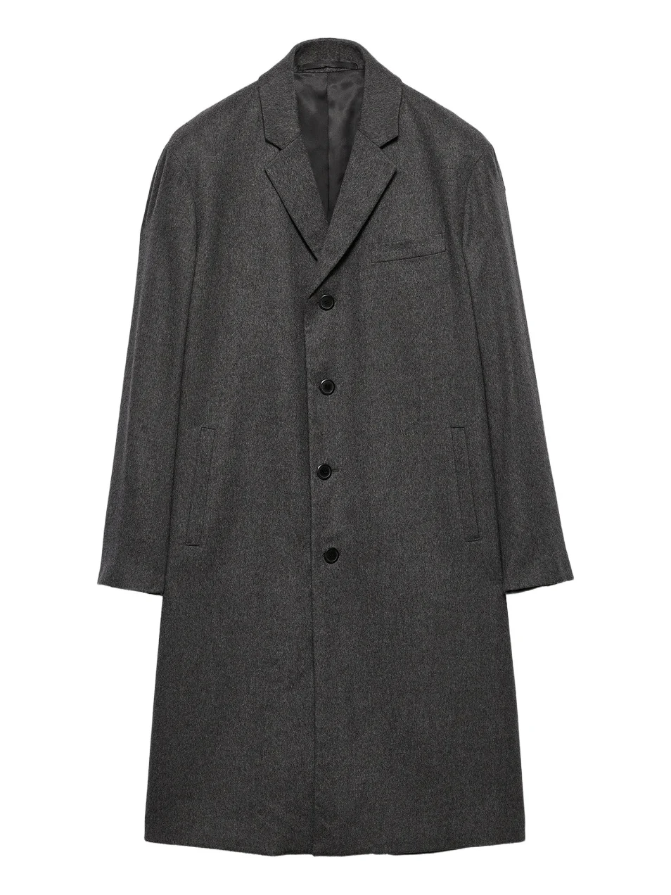 Prada Men's Single-Breasted Cashmere Coat