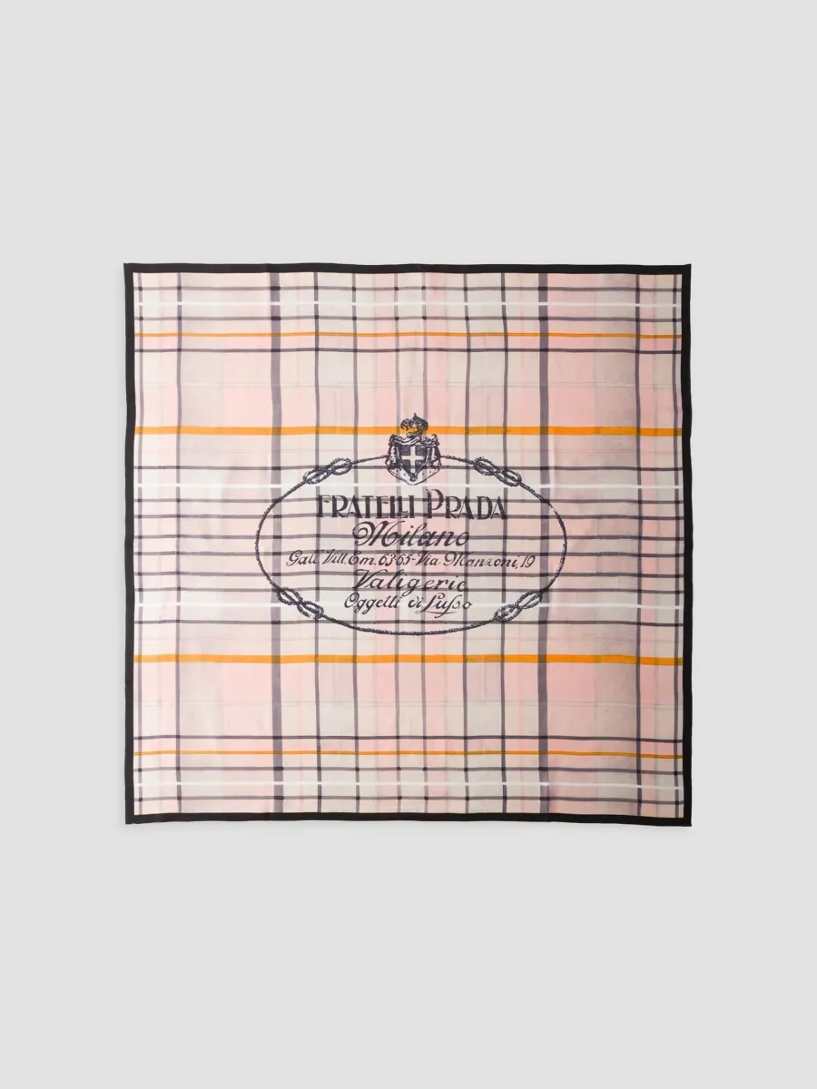 Prada Women's Printed Silk Twill Scarf | Thumbnail 3