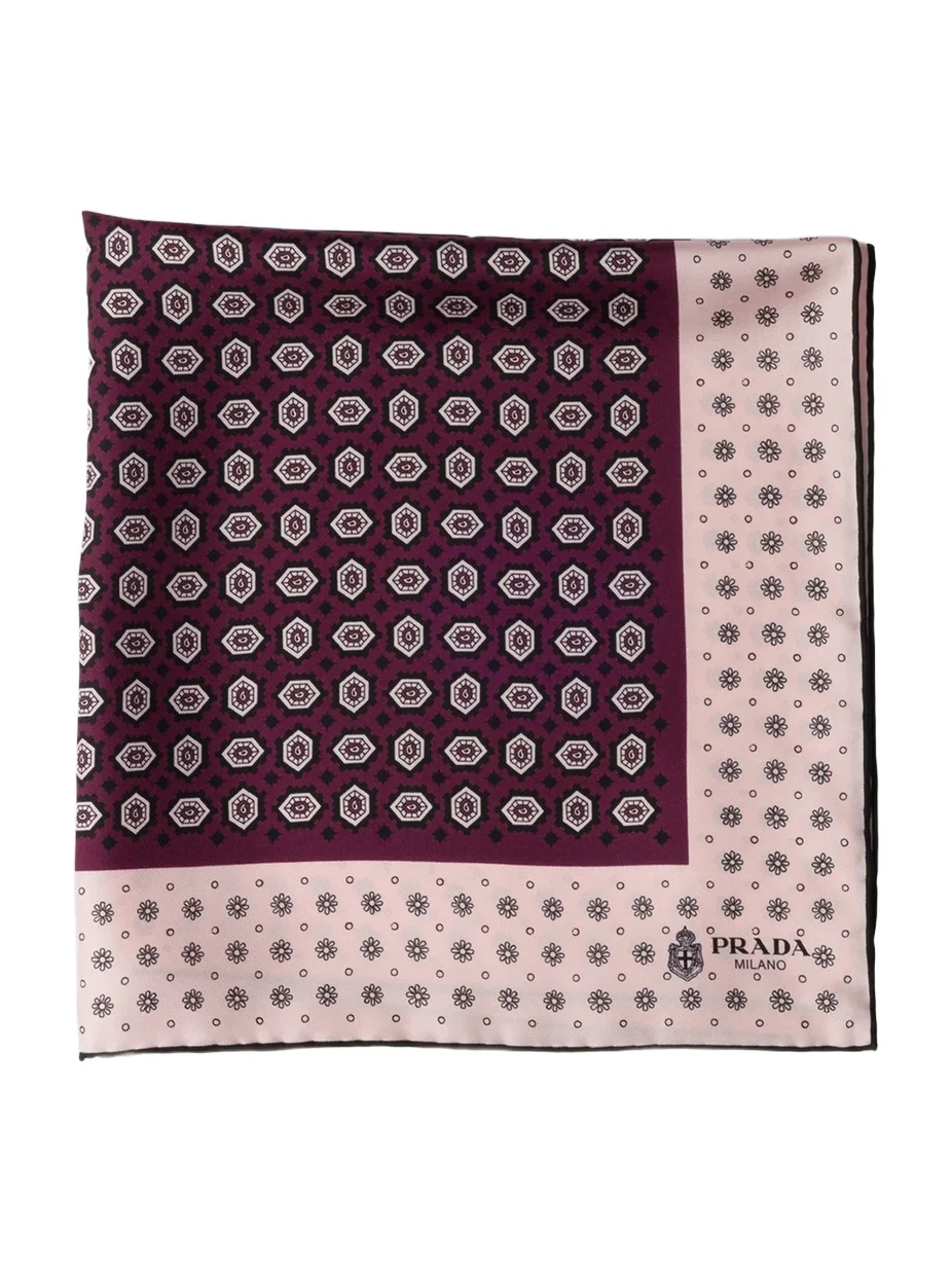 Women's Printed Silk Twill Scarf