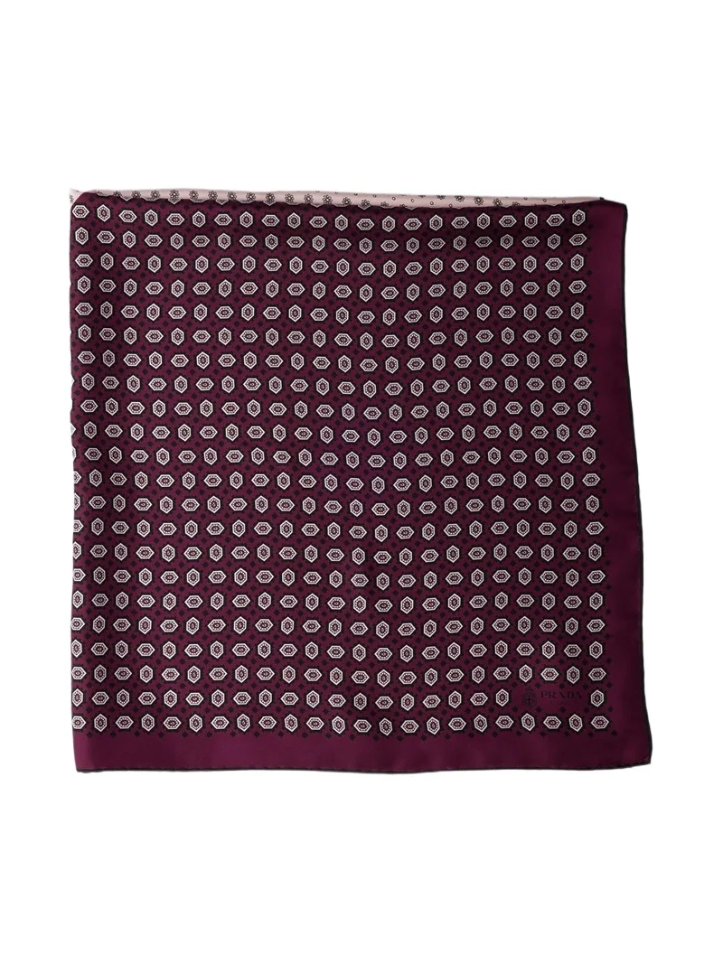 Women's Printed Silk Twill Scarf