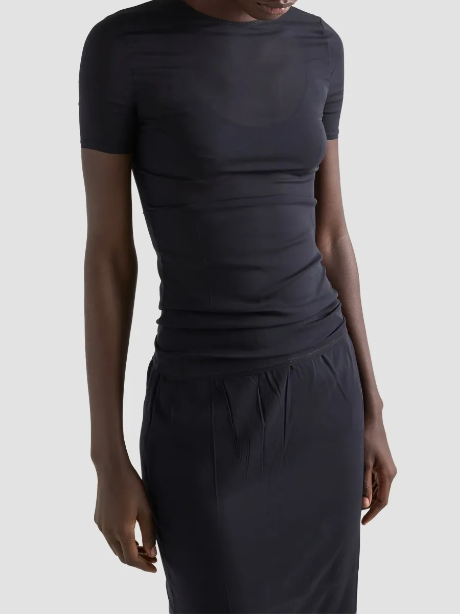 Prada Women's Stretch Silk Chiffon Top | Thumbnail 4