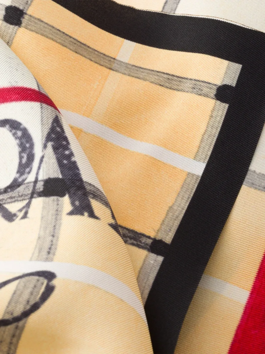 Prada Women's Printed Silk Twill Scarf | Thumbnail 2