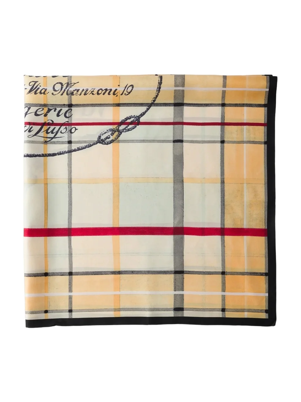 Women's Printed Silk Twill Scarf