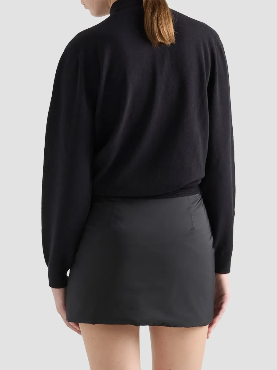 Prada Women's Wool Polo Sweater | Thumbnail 4 Prada Women's Wool Polo Sweater | Thumbnail 4