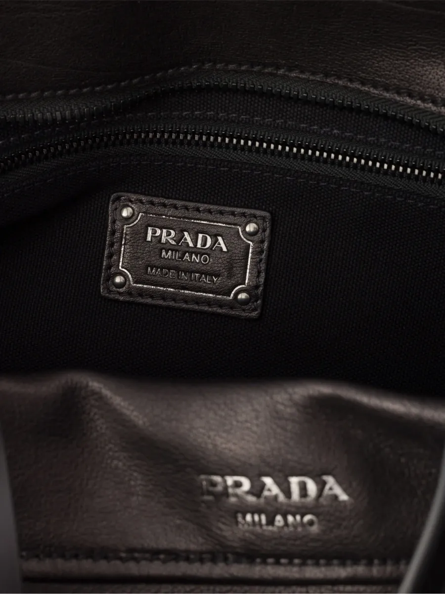 Prada Men's Route Leather Tote Bag | Thumbnail 9