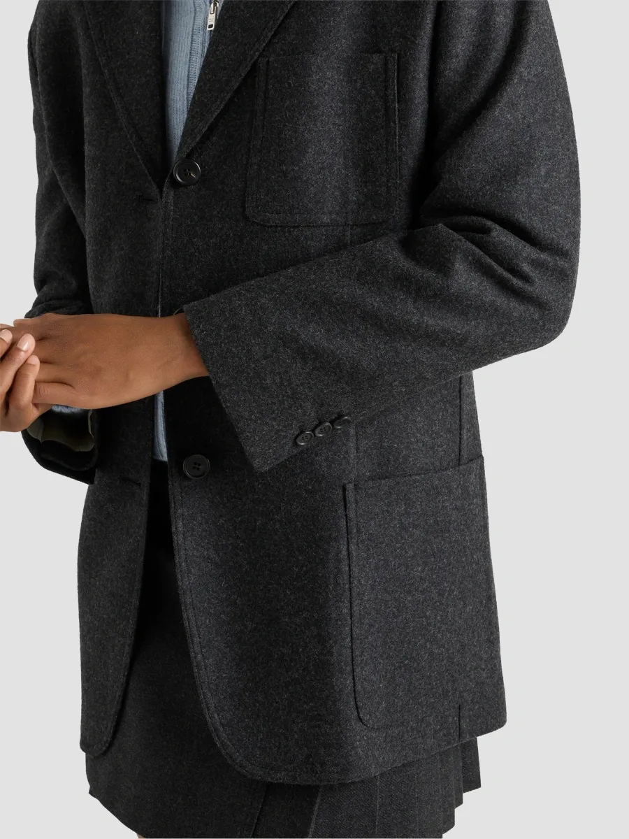 Prada Women's Wool Single-Breasted Blazer | Thumbnail 5 Prada Women's Wool Single-Breasted Blazer | Thumbnail 5