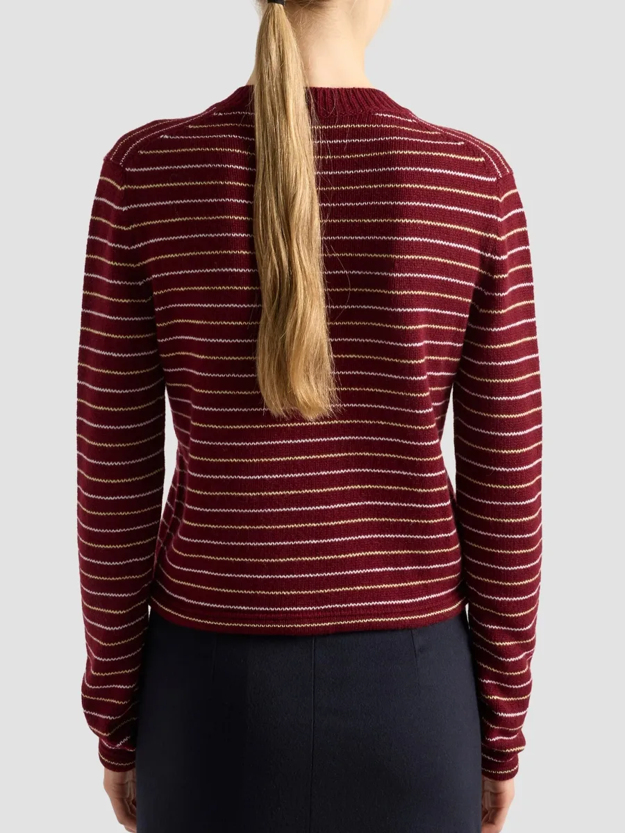 Prada Women's Cashmere V-Neck Sweater | Thumbnail 4 Prada Women's Cashmere V-Neck Sweater | Thumbnail 4