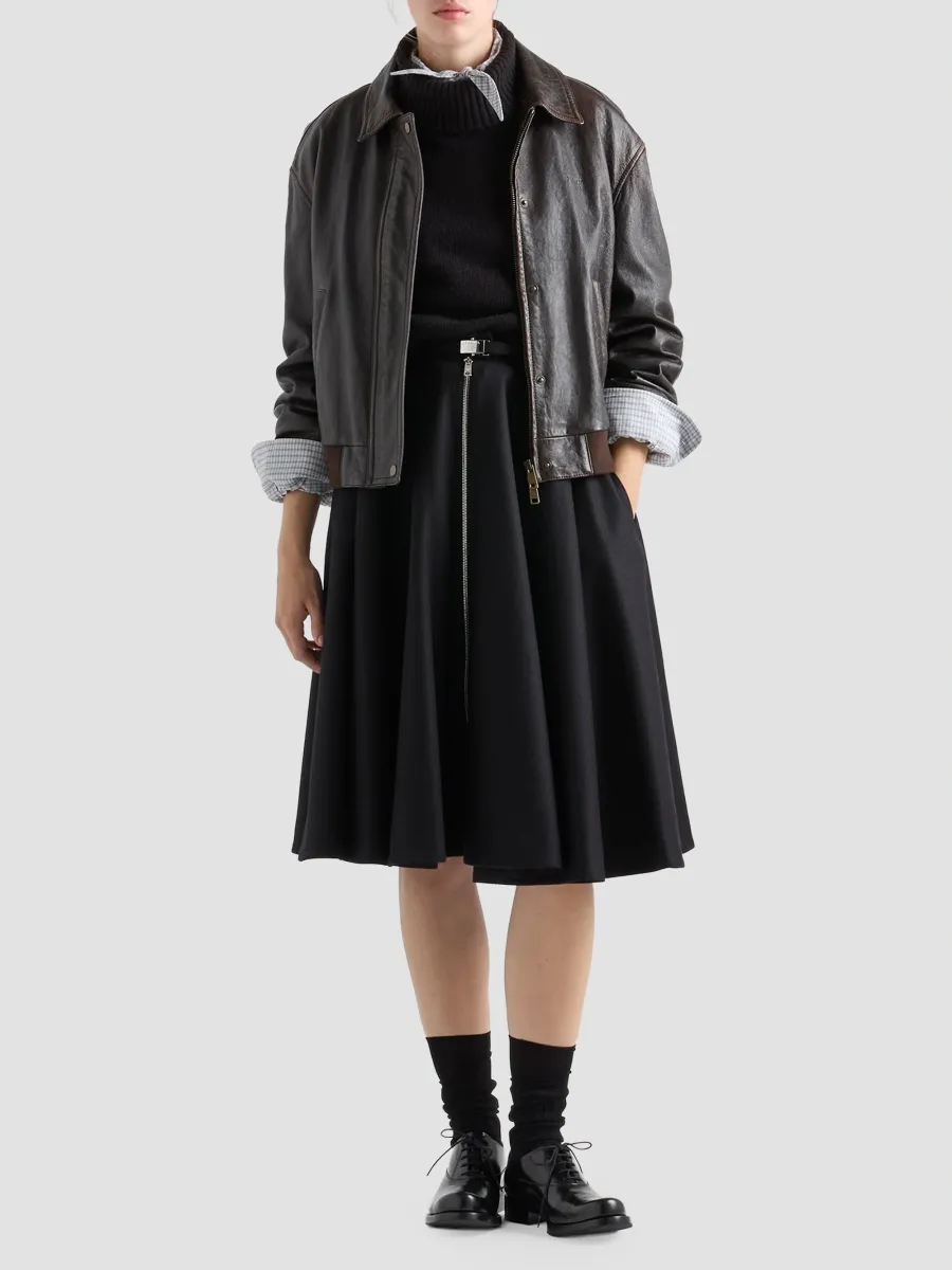 Prada Women's Wool Skirt | Thumbnail 2 Prada Women's Wool Skirt | Thumbnail 2