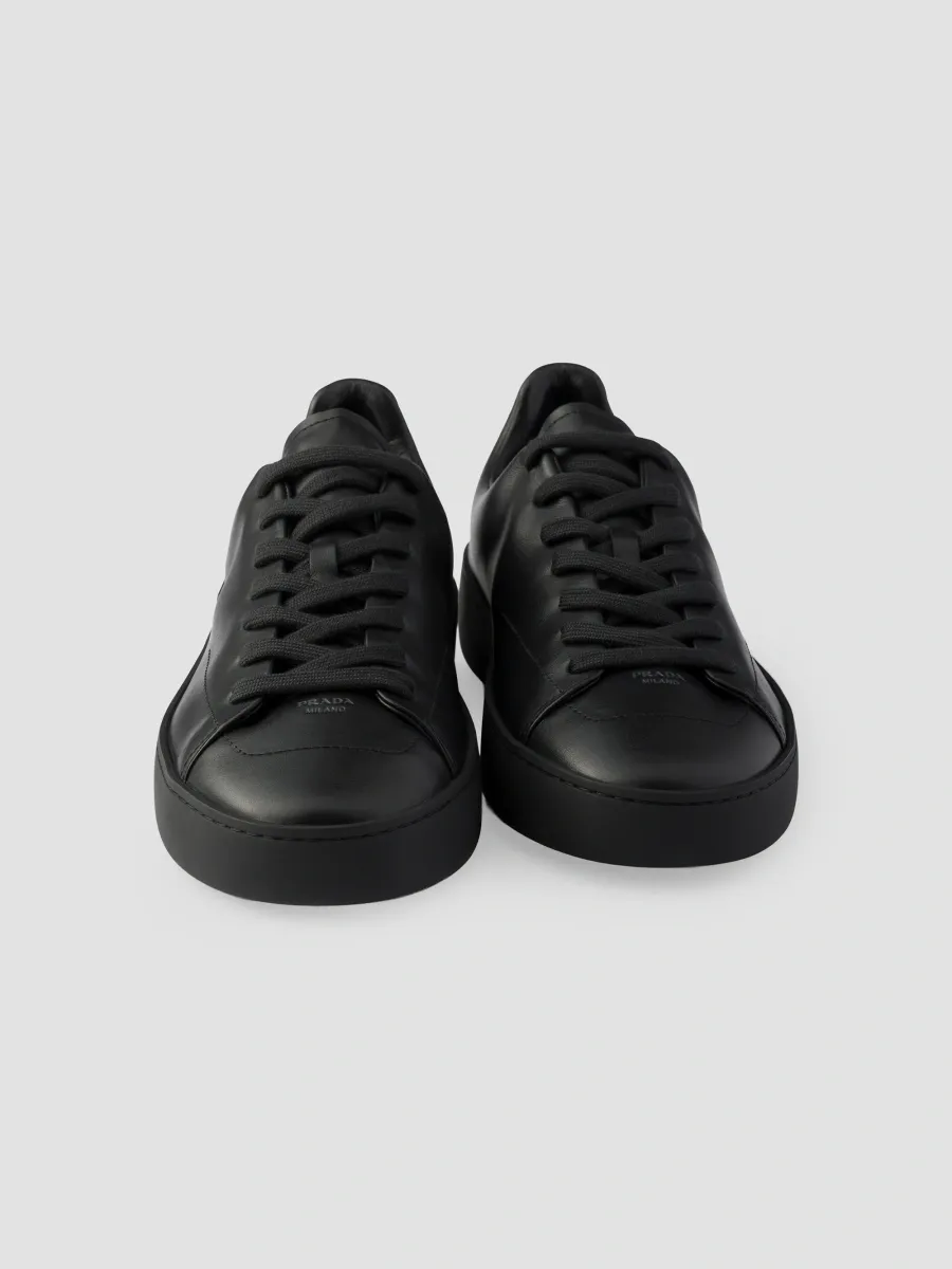 Prada Men's Court Leather Sneakers | Thumbnail 2 Prada Men's Court Leather Sneakers | Thumbnail 2