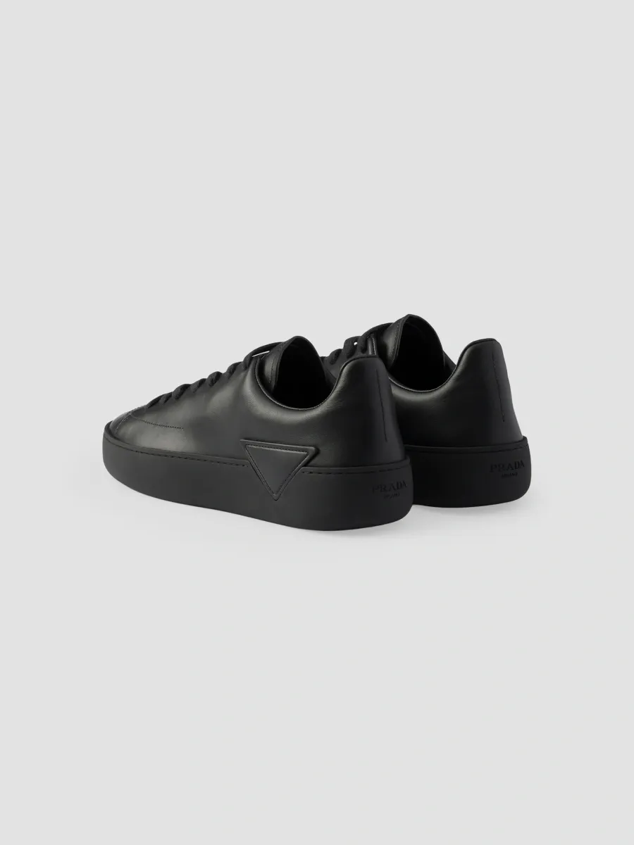 Prada Men's Court Leather Sneakers | Thumbnail 4 Prada Men's Court Leather Sneakers | Thumbnail 4