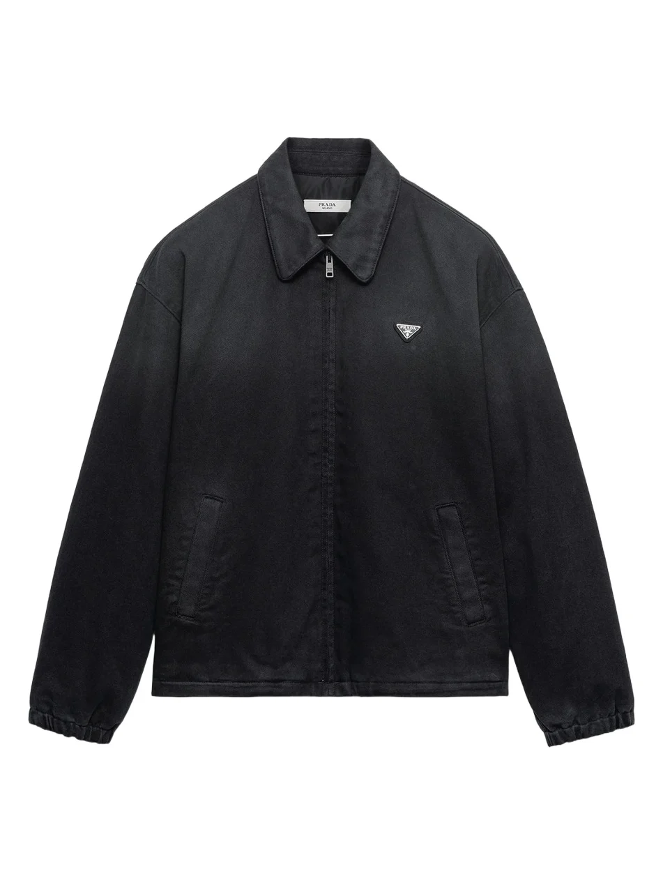 Women's Black Denim Blouson Jacket Women's Black Denim Blouson Jacket
