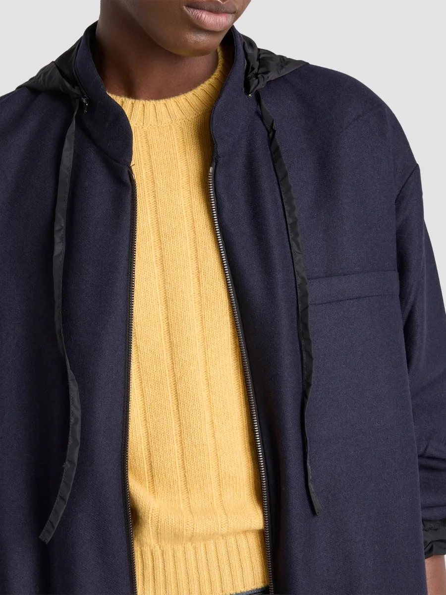 Prada Women's Wool Blouson Jacket | Thumbnail 4 Prada Women's Wool Blouson Jacket | Thumbnail 4