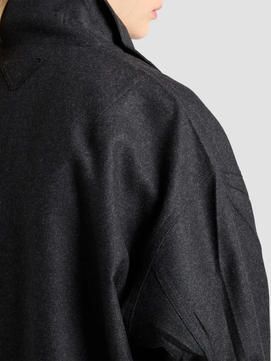 Prada Women's Wool Blouson Jacket | Thumbnail 7 Prada Women's Wool Blouson Jacket | Thumbnail 7