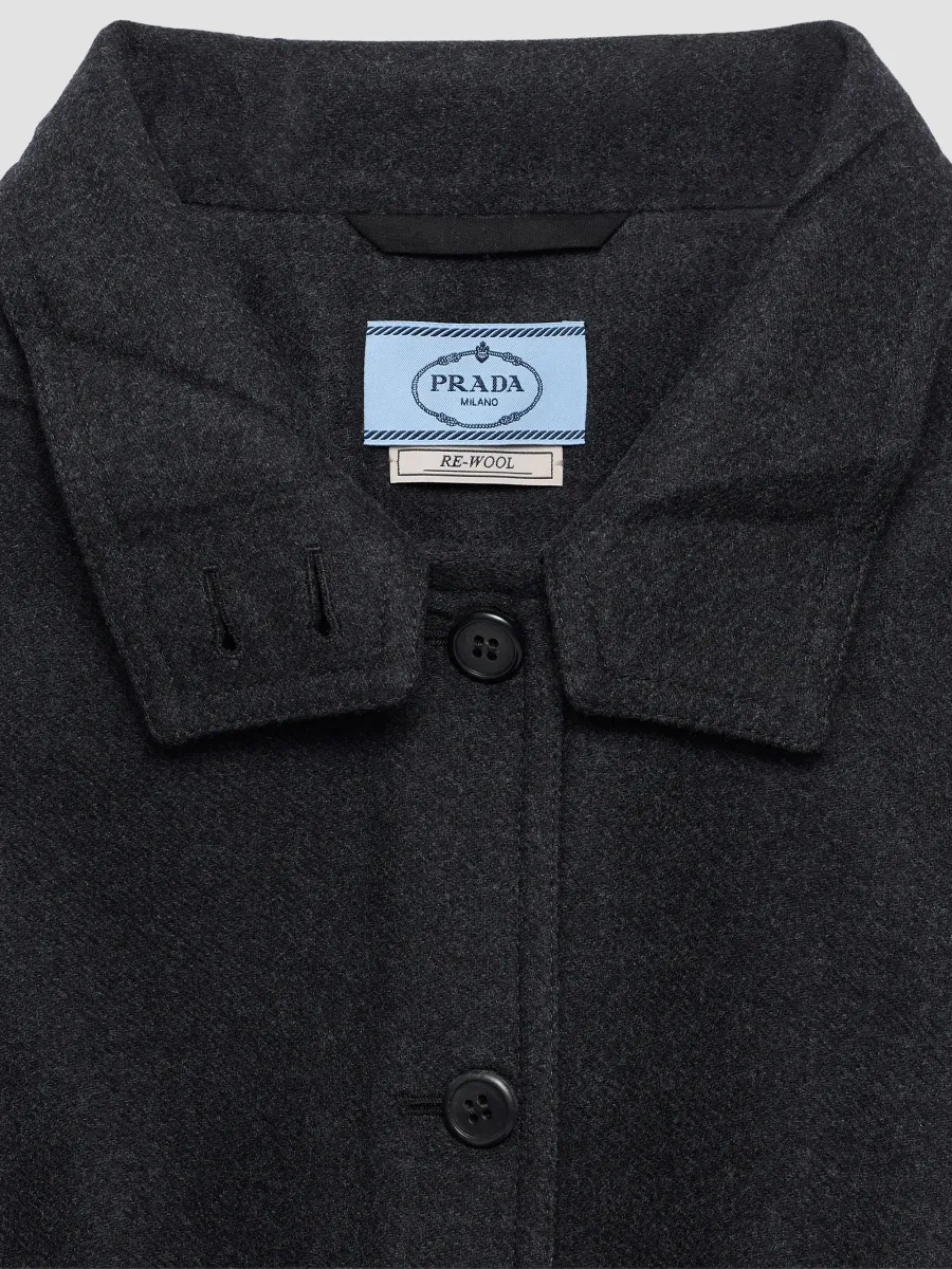 Prada Women's Wool Blouson Jacket | Thumbnail 8 Prada Women's Wool Blouson Jacket | Thumbnail 8