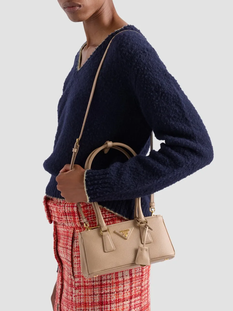 Prada Women's Galleria Saffiano Leather Mini Top Handle Bag | Thumbnail 3 Prada Women's Galleria Saffiano Leather Mini Top Handle Bag | Thumbnail 3