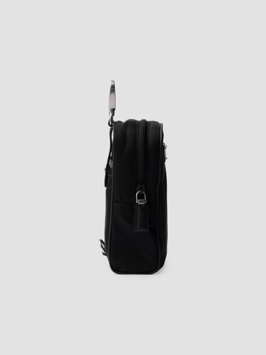 Prada Women's Re-Nylon and Saffiano Leather Pouch | Thumbnail 3 Prada Women's Re-Nylon and Saffiano Leather Pouch | Thumbnail 3