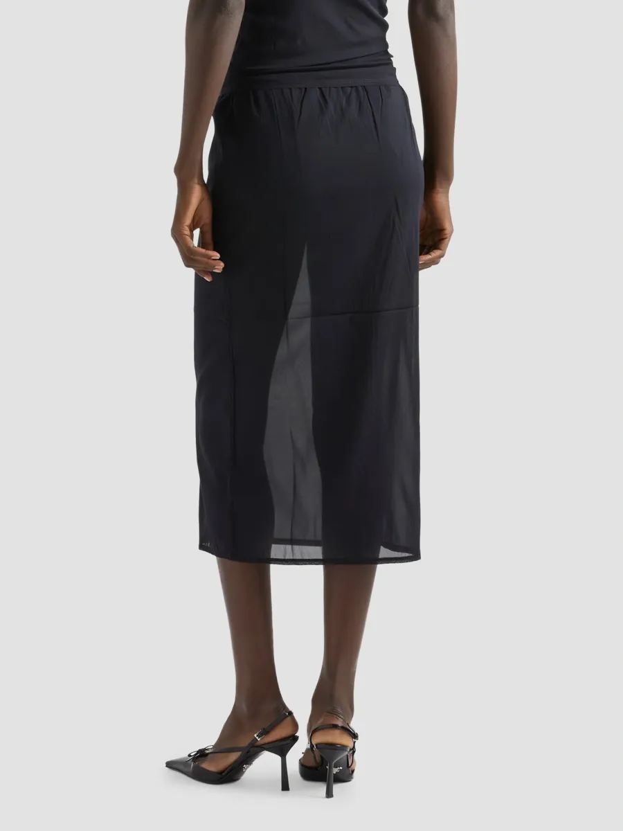 Prada Women's Stretch Silk Chiffon Slip | Thumbnail 5