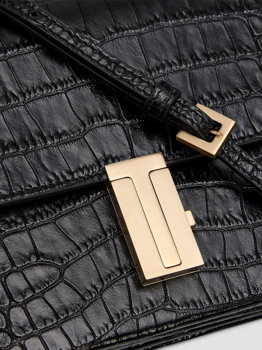 Tom Ford Women's Mia Crocodile-Embossed Crossbody Cardholder | Thumbnail 6 Tom Ford Women's Mia Crocodile-Embossed Crossbody Cardholder | Thumbnail 6