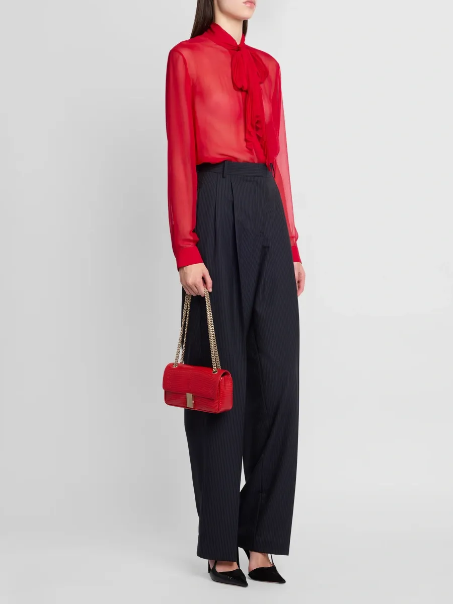 Tom Ford Women's Mia Lizard-Embossed Leather Shoulder Bag | Thumbnail 5 Tom Ford Women's Mia Lizard-Embossed Leather Shoulder Bag | Thumbnail 5