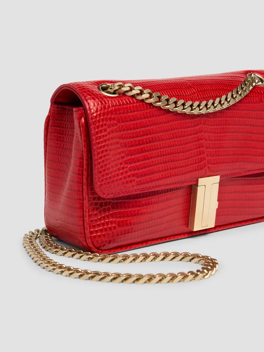 Tom Ford Women's Mia Lizard-Embossed Leather Shoulder Bag | Thumbnail 6 Tom Ford Women's Mia Lizard-Embossed Leather Shoulder Bag | Thumbnail 6