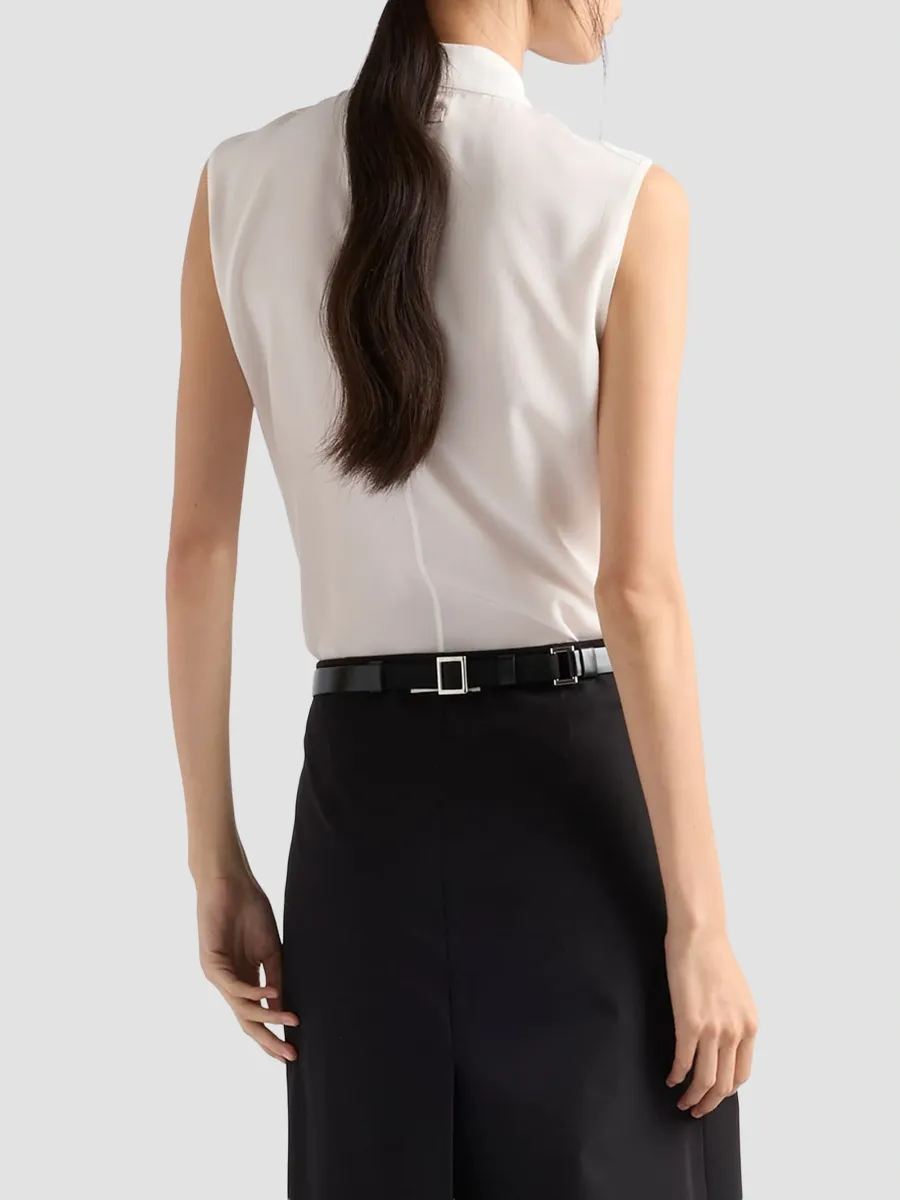 Prada Women's Crepe De Chine Shirt | Thumbnail 3 Prada Women's Crepe De Chine Shirt | Thumbnail 3