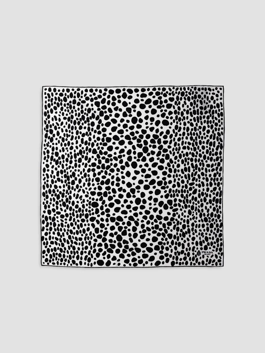 Prada Women's Silk Twill Scarf | Thumbnail 2 Prada Women's Silk Twill Scarf | Thumbnail 2