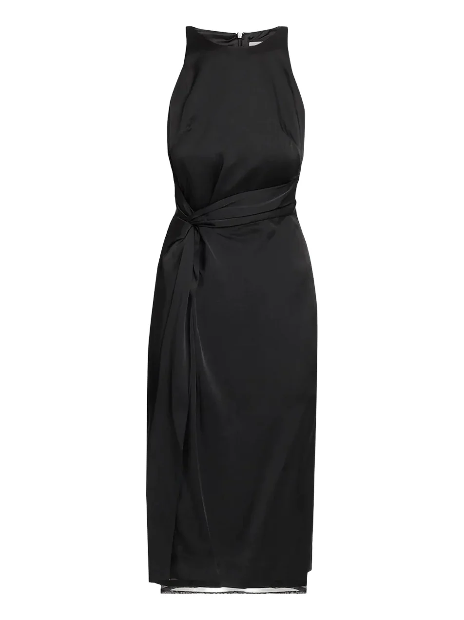 Women's Sarong Halter Midi Dress