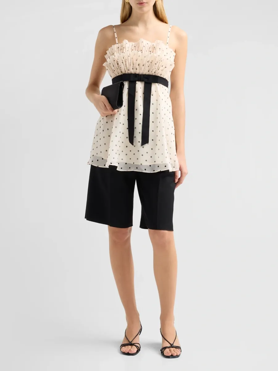 Zimmermann Women's Pleated Frill Polka Dot Cami | Thumbnail 2 Zimmermann Women's Pleated Frill Polka Dot Cami | Thumbnail 2