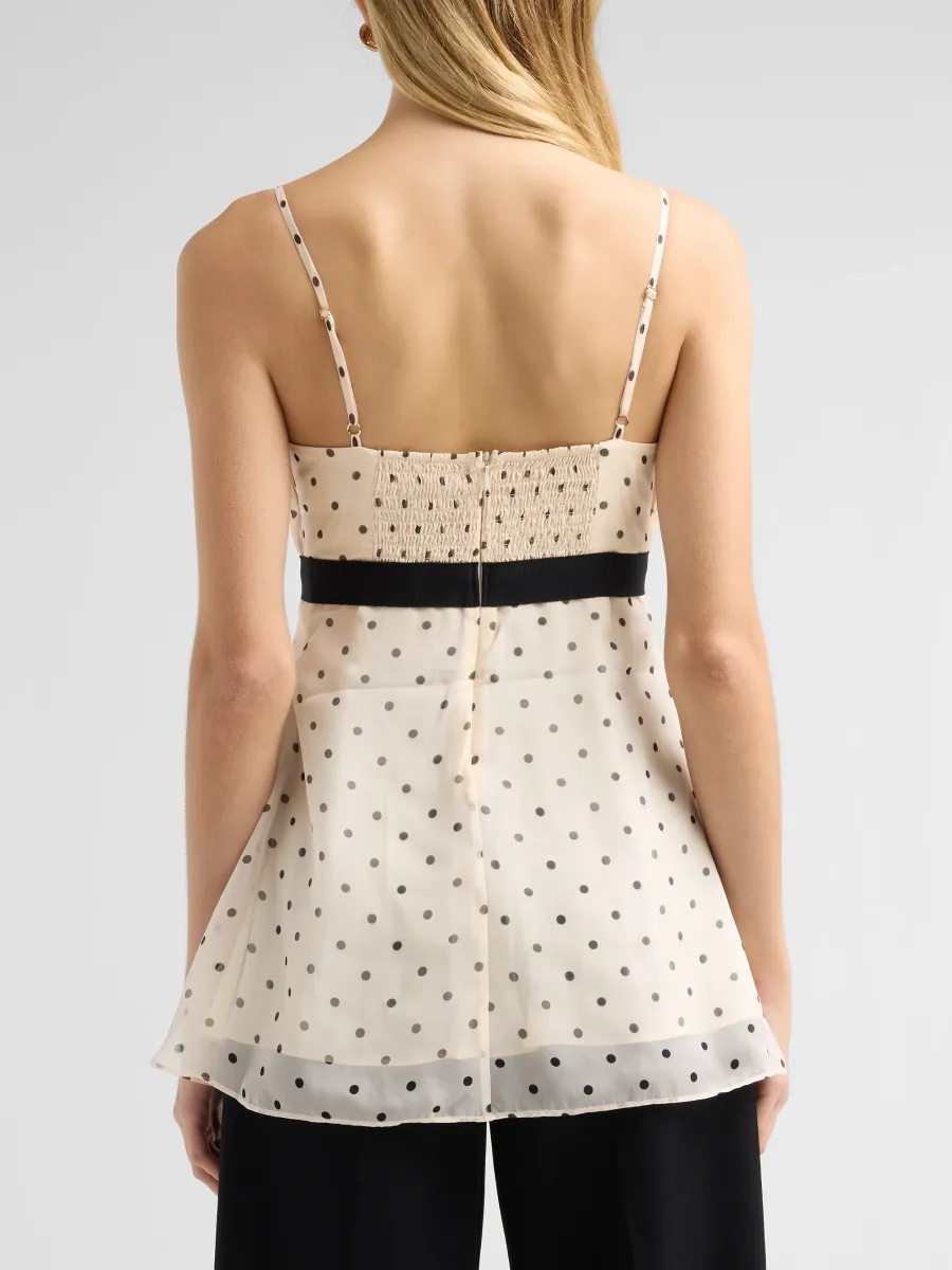 Zimmermann Women's Pleated Frill Polka Dot Cami | Thumbnail 3 Zimmermann Women's Pleated Frill Polka Dot Cami | Thumbnail 3
