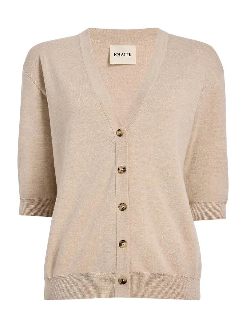Khaite Theodora Cardigan In Dune