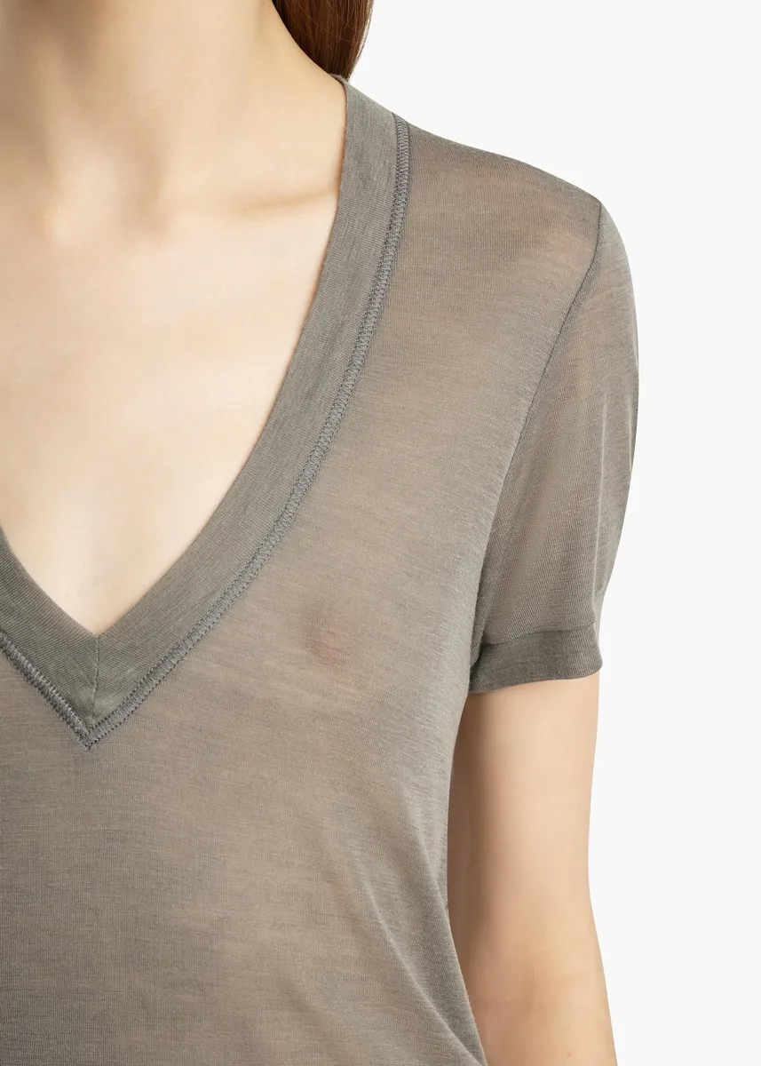 Khaite Berry Top In Titanium | Thumbnail 5 Khaite Berry Top In Titanium | Thumbnail 5