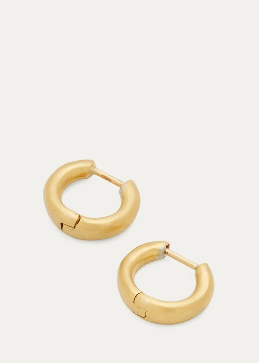 Prounis Jewelry Huga Hoops 22K Gold | Thumbnail 3