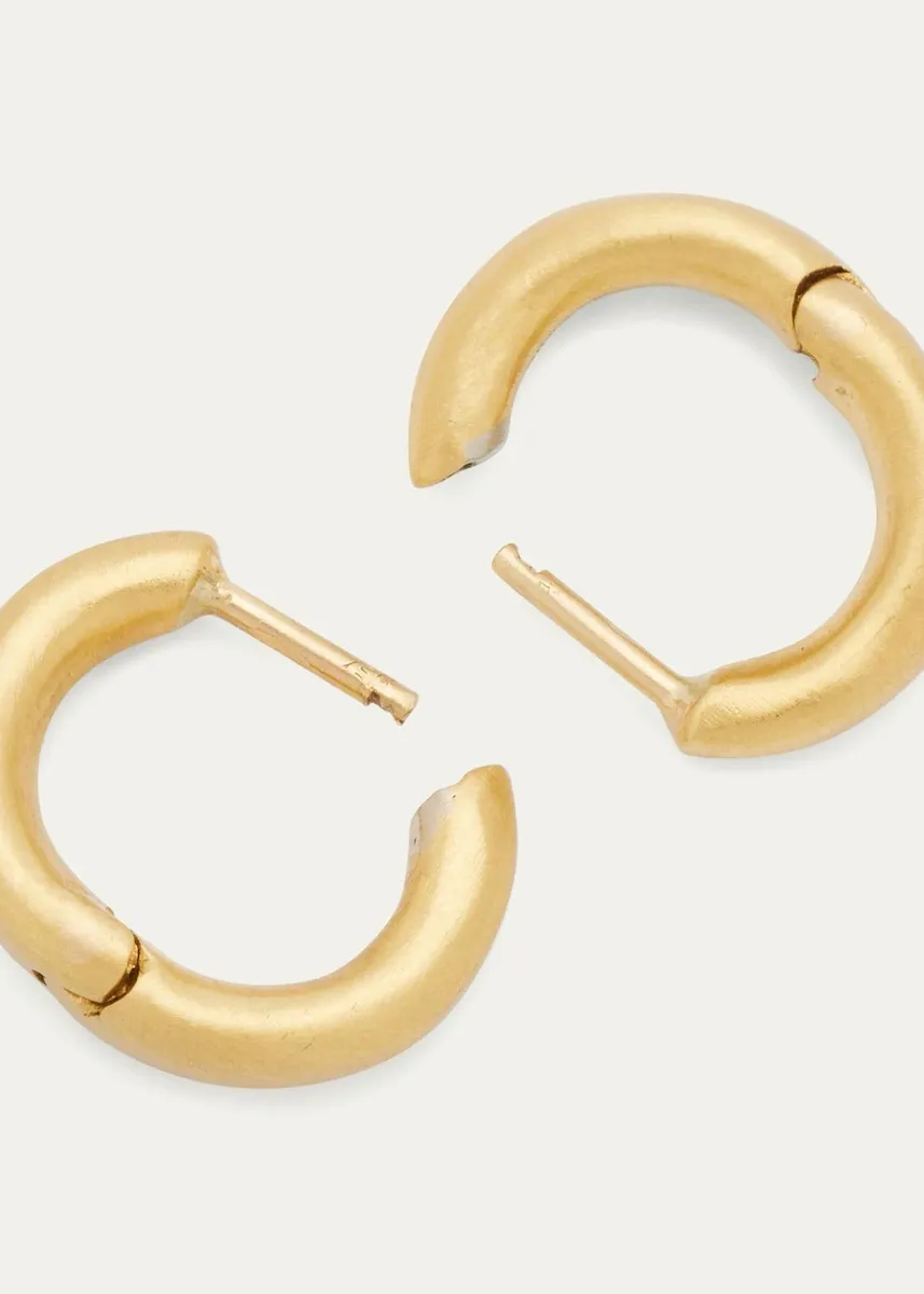 Prounis Jewelry Huga Hoops 22K Gold | Thumbnail 4