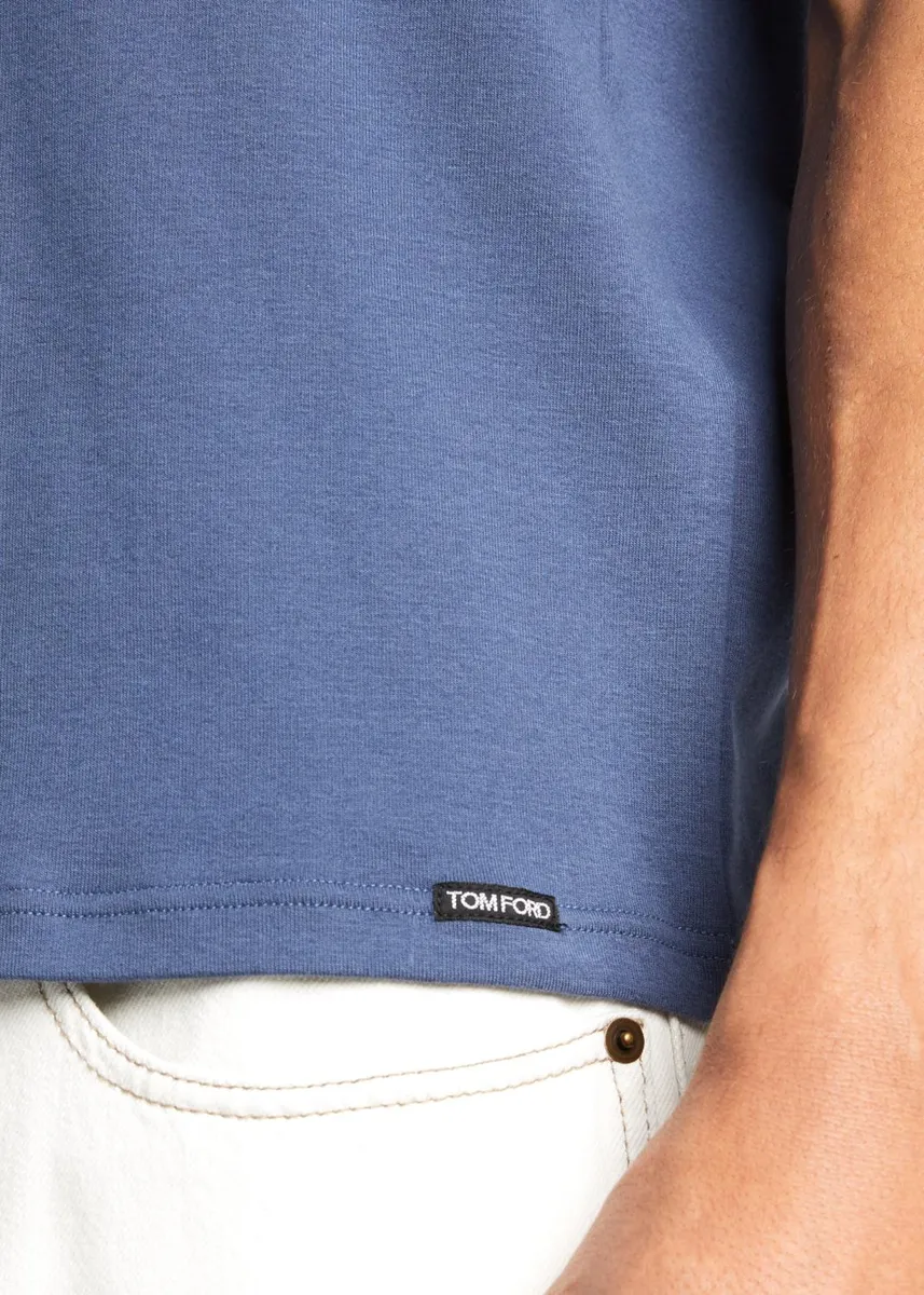 Tom Ford Men's Solid Stretch Jersey T-Shirt | Thumbnail 10 Tom Ford Men's Solid Stretch Jersey T-Shirt | Thumbnail 10