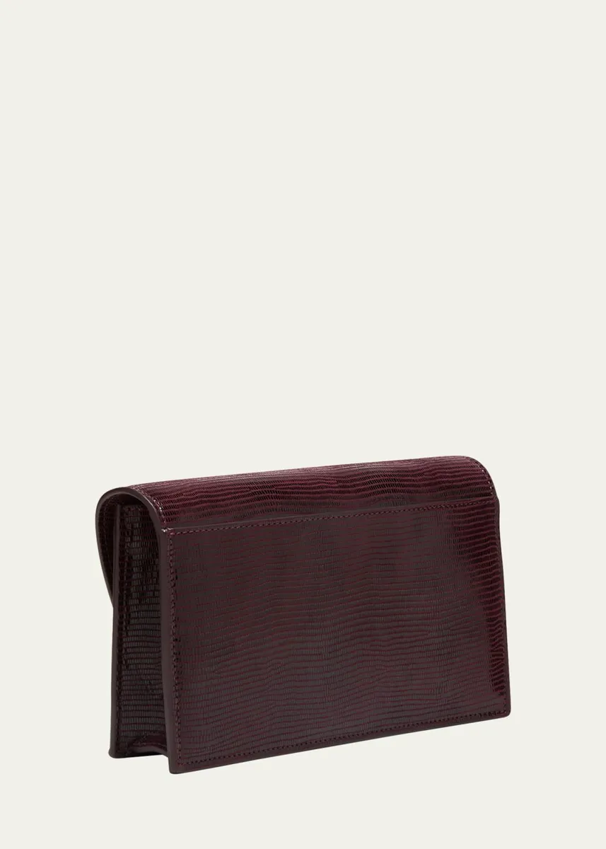 Akris Anouk Lizard-Print Clutch Bag w/ Chain | Thumbnail 3 Akris Anouk Lizard-Print Clutch Bag w/ Chain | Thumbnail 3