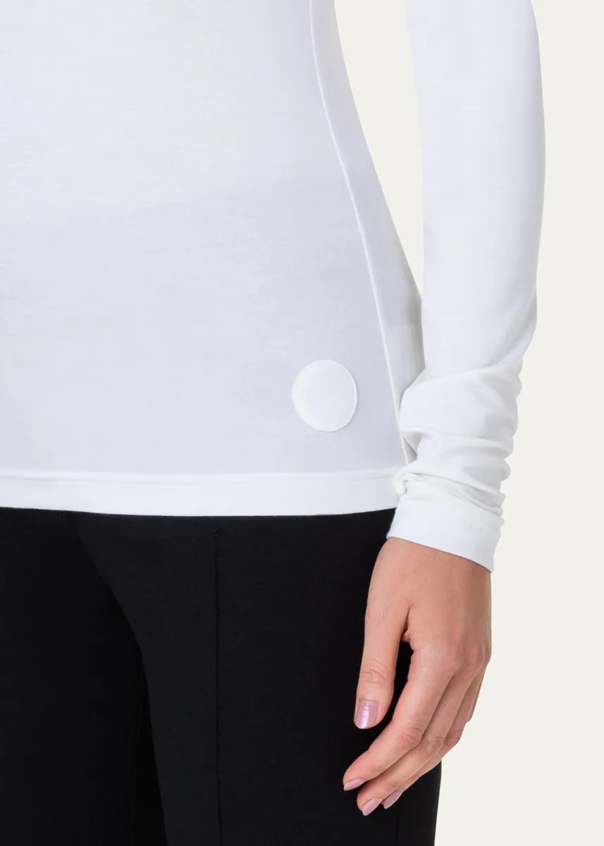 Akris punto Turtleneck Long-Sleeve Modal-Stretch Top | Thumbnail 5 Akris punto Turtleneck Long-Sleeve Modal-Stretch Top | Thumbnail 5
