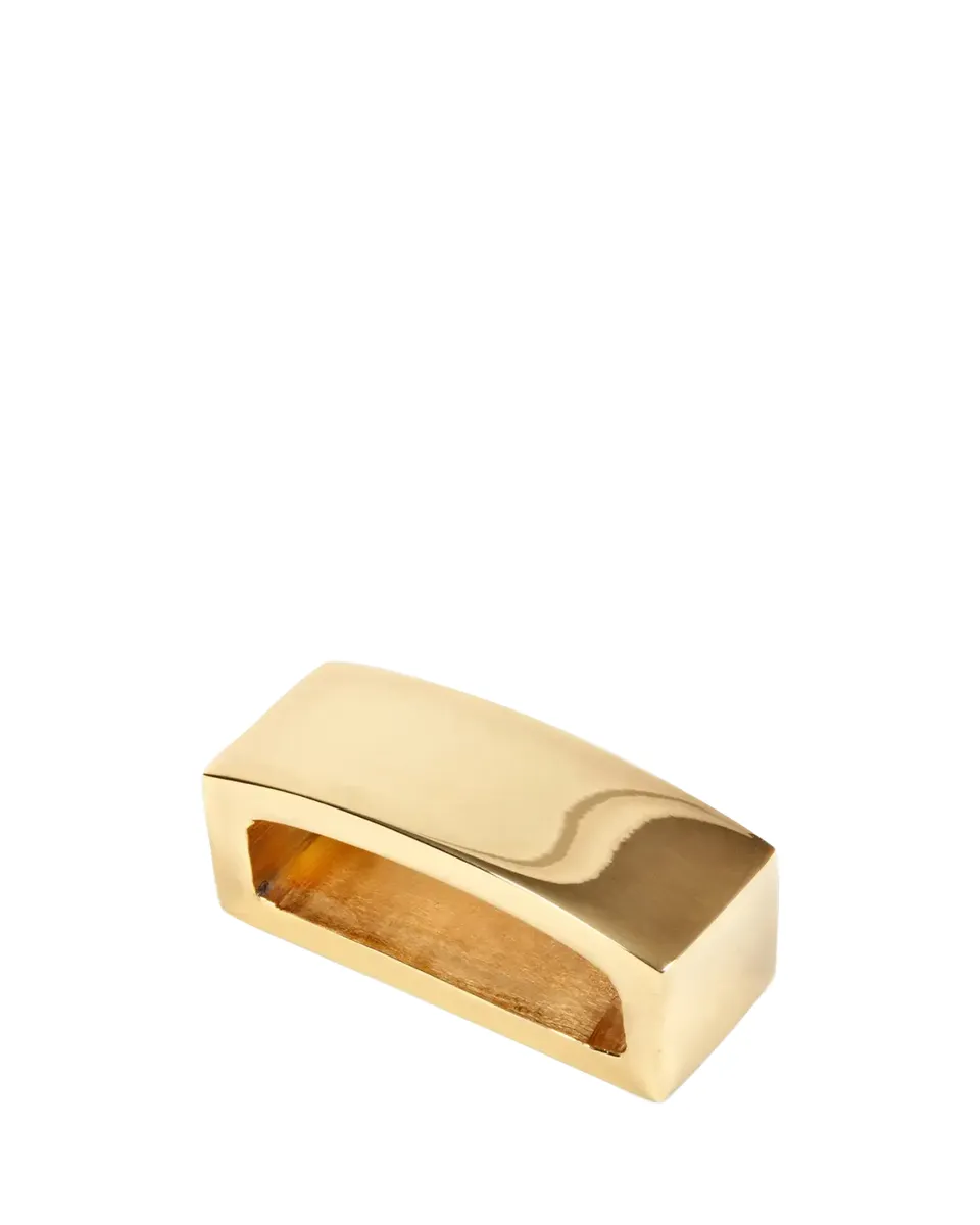 Nomi K Golden Bar Napkin Rings, Set of 4 | Thumbnail 2 Nomi K Golden Bar Napkin Rings, Set of 4 | Thumbnail 2