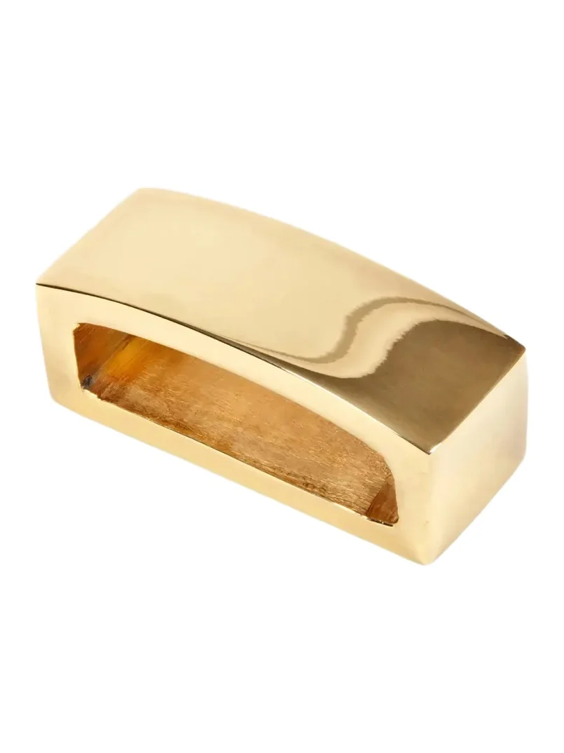 Nomi K Golden Bar Napkin Rings, Set of 4