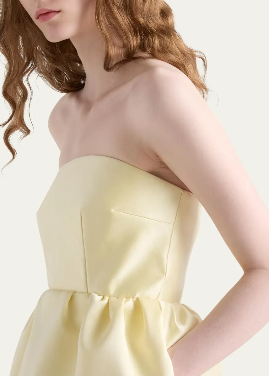 Prada Long Double Satin Dress | Thumbnail 4 Prada Long Double Satin Dress | Thumbnail 4