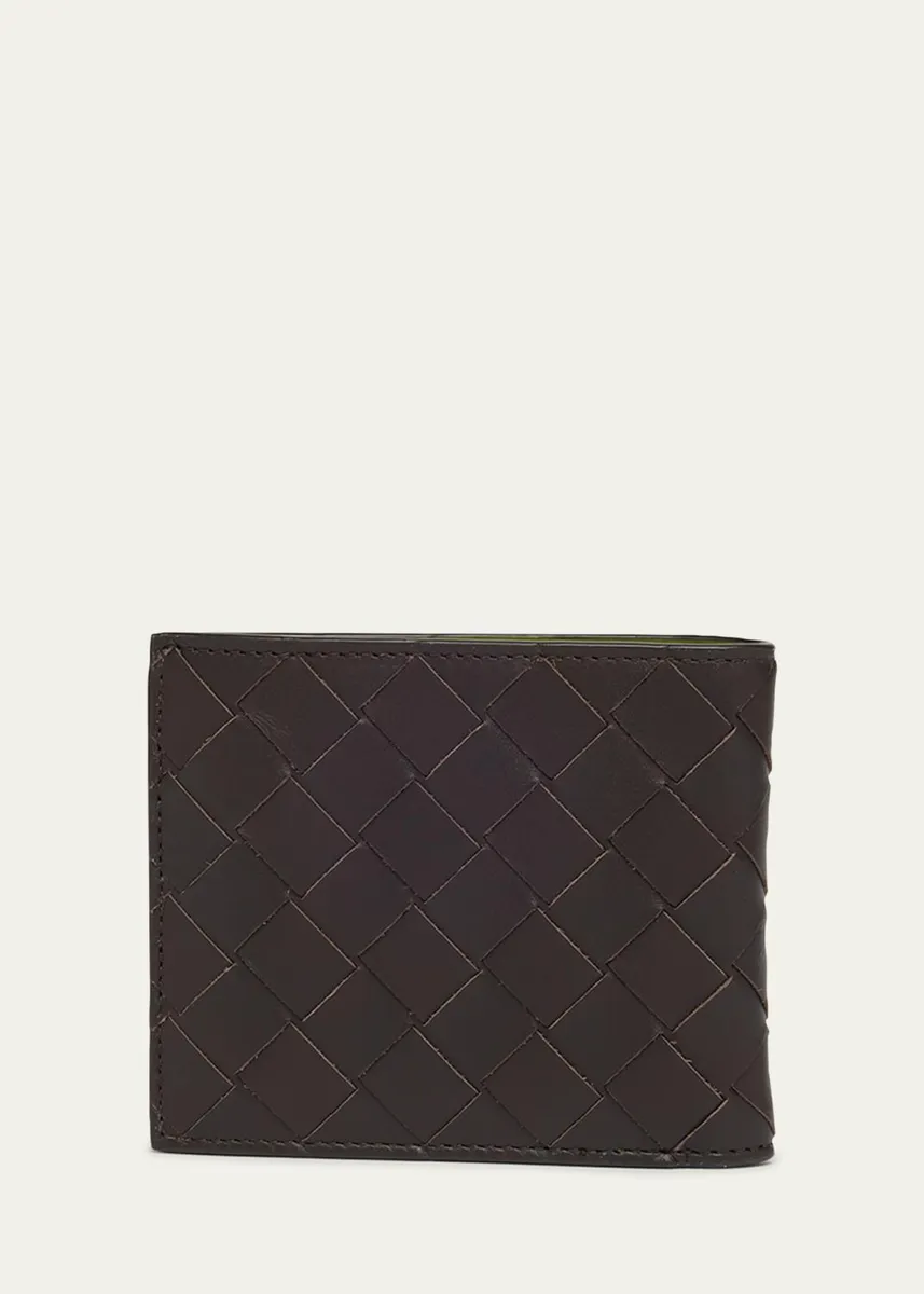 Bottega Veneta Men's Intrecciato 15 Bicolor Leather Bifold Wallet | Thumbnail 4 Bottega Veneta Men's Intrecciato 15 Bicolor Leather Bifold Wallet | Thumbnail 4